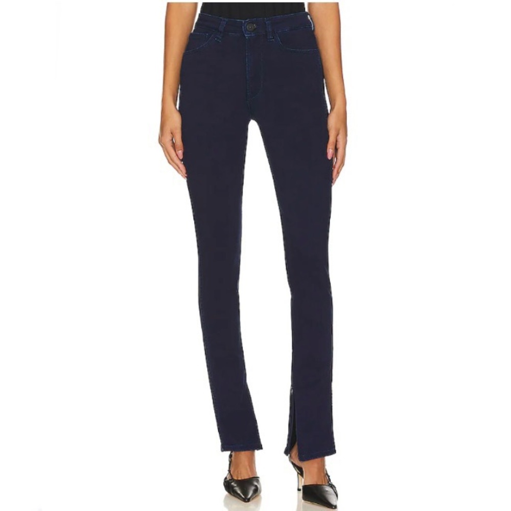 Kaya Split Zip Skinny Jeans Presley Wash